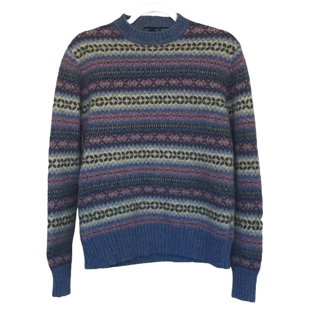 Vintage Joske’s Shetland 100% Wool Sweater Size XL